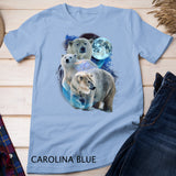 3 Moon Polar Bears Funny Fur Marine Mammals Bear Art Humor T-Shirt