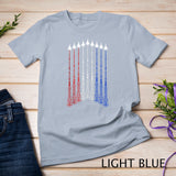 4th Of July Fighter Jet Airplane Red White Blue In The Sky Tank Top T-Shirt