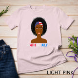 4th of July Honors African American 4th July Day Women T-Shirt