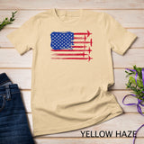 Aircraft American Flag Airplane Pilot 4th of July Aviation T-Shirt