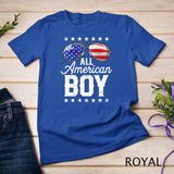 All American Boy 4th of July Boys Kids Sunglasses Family T-Shirt 2