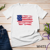 America Patriotic Flag Happy 4th Of July USA Independence T-Shirt