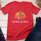 Appalachia Bluegrass Banjo Bear Funny Retro Pullover Hoodie T-Shirt