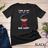 BBQ 4th of July Retro USA Grilling Red White Blue Shirt