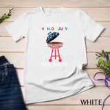 BBQ 4th of July Retro USA Grilling Red White Blue Shirt