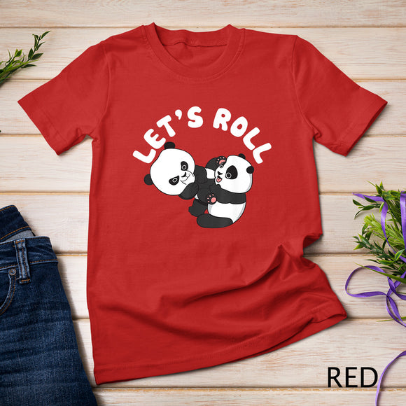 BJJ shirt - Brazilian Jiu-jitsu Let's roll like Panda bear T-Shirt