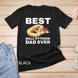 Ball Python Dad Beard Mustache Pet Snake T-Shirt