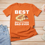 Ball Python Dad Beard Mustache Pet Snake T-Shirt