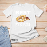 Ball Python Dad Beard Mustache Pet Snake T-Shirt