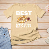 Ball Python Dad Beard Mustache Pet Snake T-Shirt