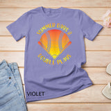 Baseball Day Summer Double Play Softball Mother Day For Mom T-Shirt