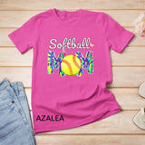 Baseball Mom Love Tie Dye Softball Mom Mother´s Day T-Shirt