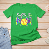 Baseball Mom Love Tie Dye Softball Mom Mother´s Day T-Shirt