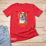 Beagle Mom Valentines Day Dog Mom Mother Day Gift Women T-Shirt