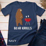 Bear Grills Bear Grilling Meat Funny T-Shirt