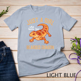Bearded Dragon Lizard - Just a Girl T-Shirt