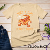 Bearded Dragon Lizard - Just a Girl T-Shirt