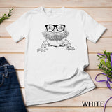Bearded Dragon Nerdy Glasses Animal T-Shirt (grey)