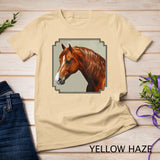 Beautiful Red Chestnut Morgan Portrait Horse Lover Gift T-Shirt