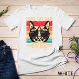 Best Cat Dad Ever Funny Cat Lover Retro Cat T-Shirt