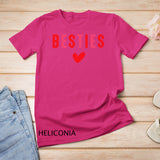 Besties Cute Matching Mother Daughter Friend Valentine's Day T-Shirt