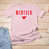 Besties Cute Matching Mother Daughter Friend Valentine's Day T-Shirt