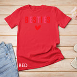 Besties Cute Matching Mother Daughter Friend Valentine's Day T-Shirt