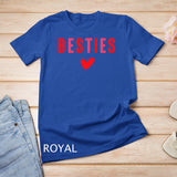 Besties Cute Matching Mother Daughter Friend Valentine's Day T-Shirt