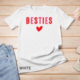 Besties Cute Matching Mother Daughter Friend Valentine's Day T-Shirt