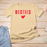 Besties Cute Matching Mother Daughter Friend Valentine's Day T-Shirt