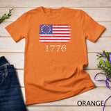 Betsy Ross Shirt 4th Of July American Flag Tshirt 1776 Retro T-Shirt