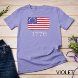 Betsy Ross Shirt 4th Of July American Flag Tshirt 1776 Retro T-Shirt