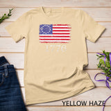 Betsy Ross Shirt 4th Of July American Flag Tshirt 1776 Retro T-Shirt