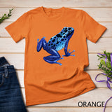 Blue Poison Dart Frog Tee Colorful Design Nature Lover T-Shirt