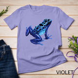 Blue Poison Dart Frog Tee Colorful Design Nature Lover T-Shirt