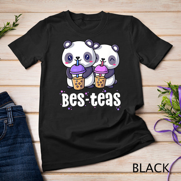 Boba Shirt Women Girls Bes Teas Kawaii Panda Bubble Tea T-Shirt