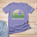 Brother Dinosaur 2 kids Funny Big Little Brothersaurus T-Shirt