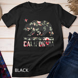 California Bear State Flag Floral Rose T-Shirt