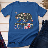 California Bear State Flag Floral Rose T-Shirt