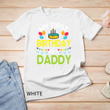Candle Balloons Happy To Me You My First Birthday As A Daddy T-Shirt
