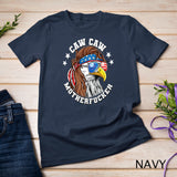 Caw Caw Motherfucker_ Eagle Mullet 4th of July Patriotic T-Shirt