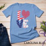 Celebrate 4th of July America Independence Love Girl Women T-Shirt