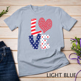 Celebrate 4th of July America Independence Love Girl Women T-Shirt