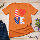 Celebrate 4th of July America Independence Love Girl Women T-Shirt