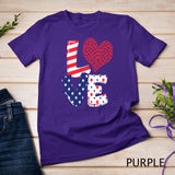 Celebrate 4th of July America Independence Love Girl Women T-Shirt