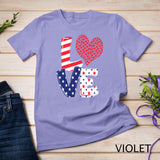 Celebrate 4th of July America Independence Love Girl Women T-Shirt