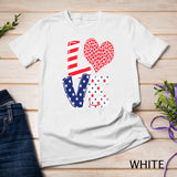 Celebrate 4th of July America Independence Love Girl Women T-Shirt