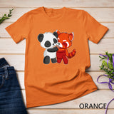 Chibi Panda Bear Hugs Red Panda - Cute Kids Premium T-Shirt