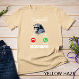 Chimpanzee Is Calling Art Monkey Chimp Ape Animal T-Shirt