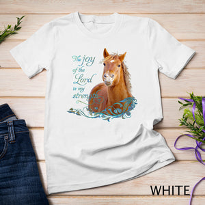 Christian Bible Verse Smiling Horse T-shirt
